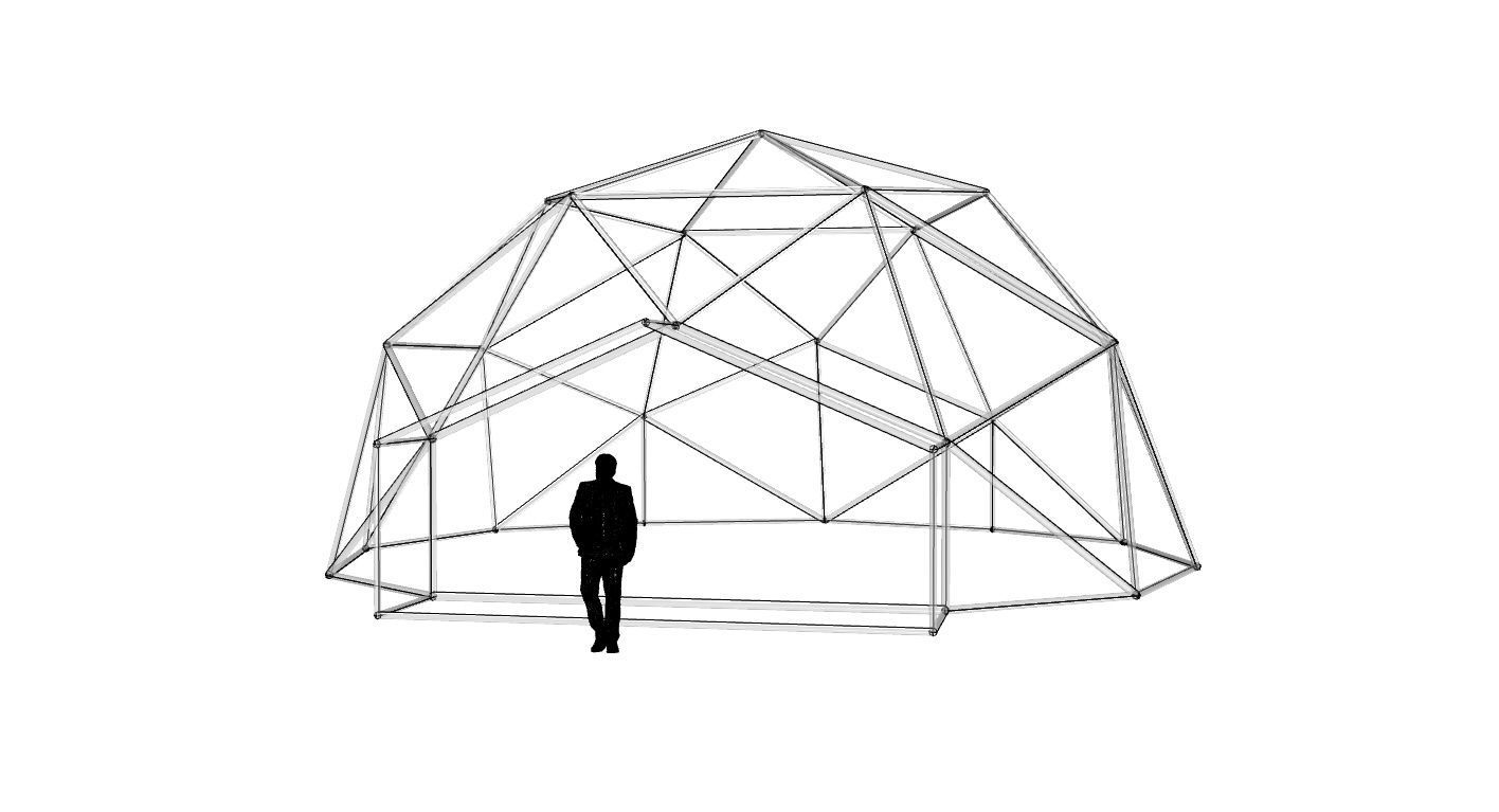 Geodesic Dome with Entry v1 3D model_67