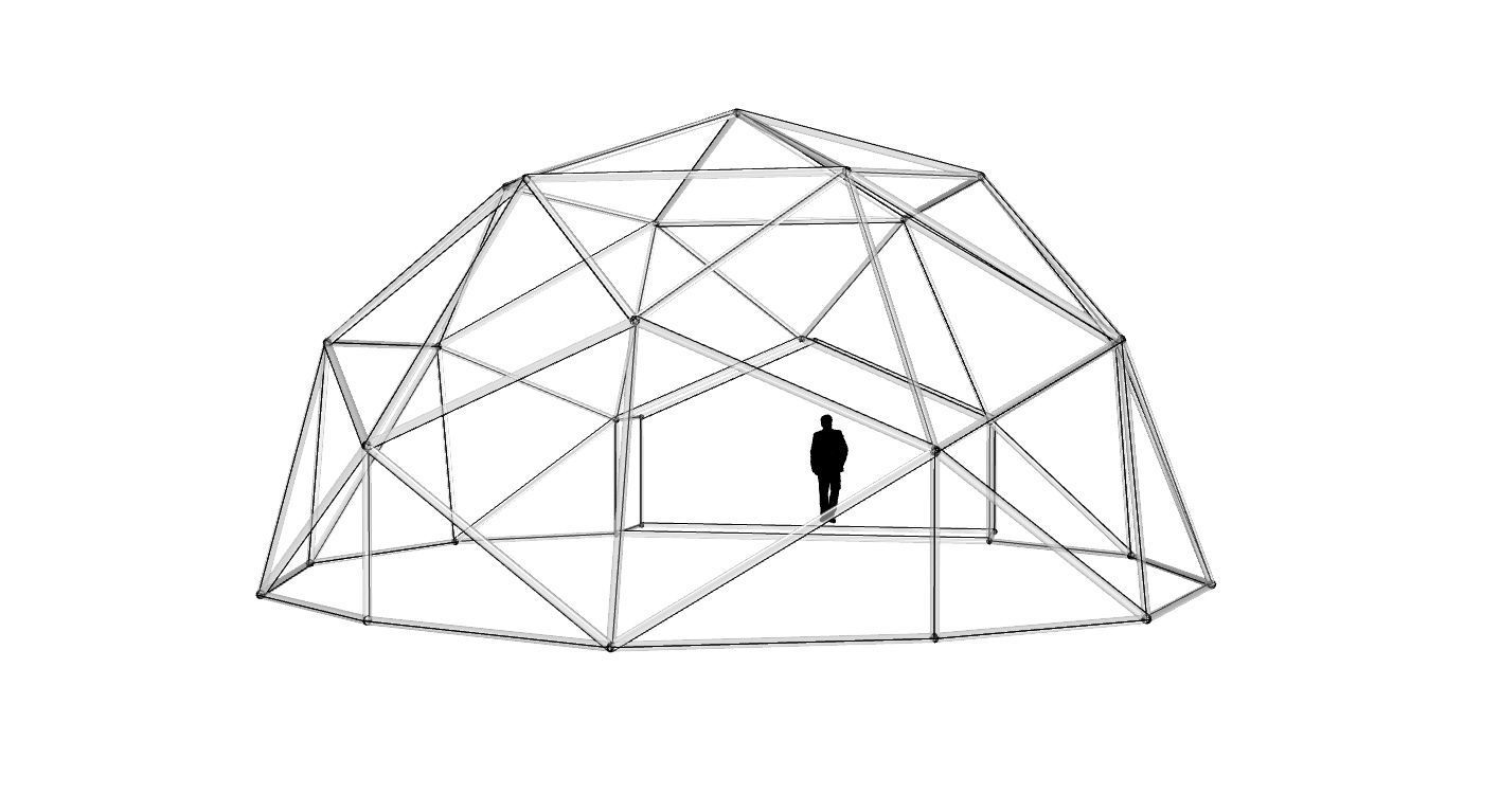 Geodesic Dome with Entry v1 3D model_81