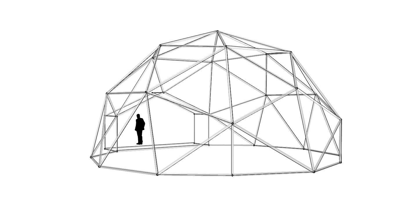 Geodesic Dome with Entry v1 3D model_78