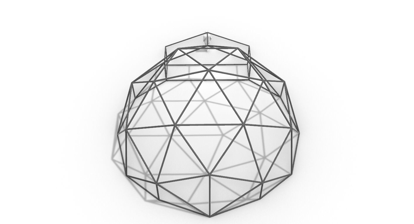 Geodesic Dome with Entry v1 3D model_51
