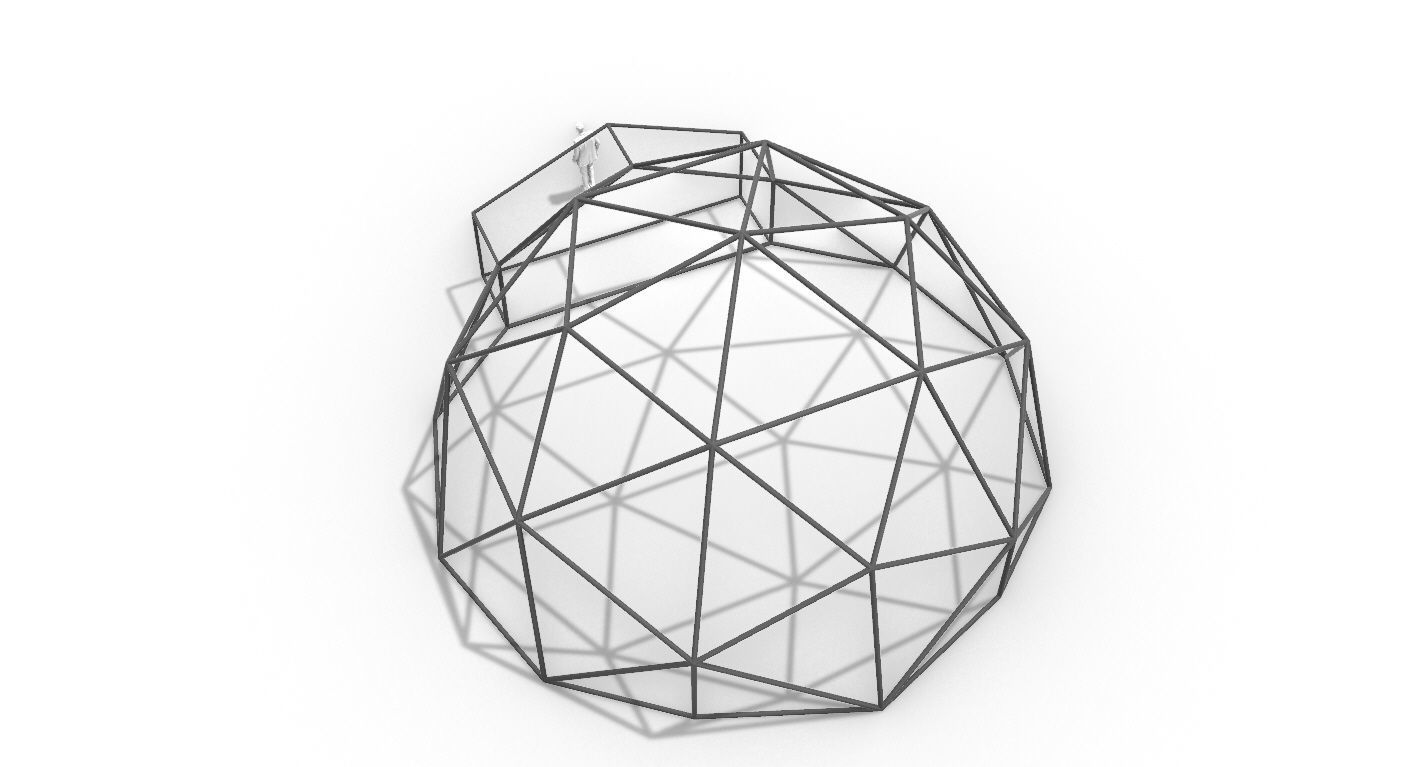 Geodesic Dome with Entry v1 3D model_49
