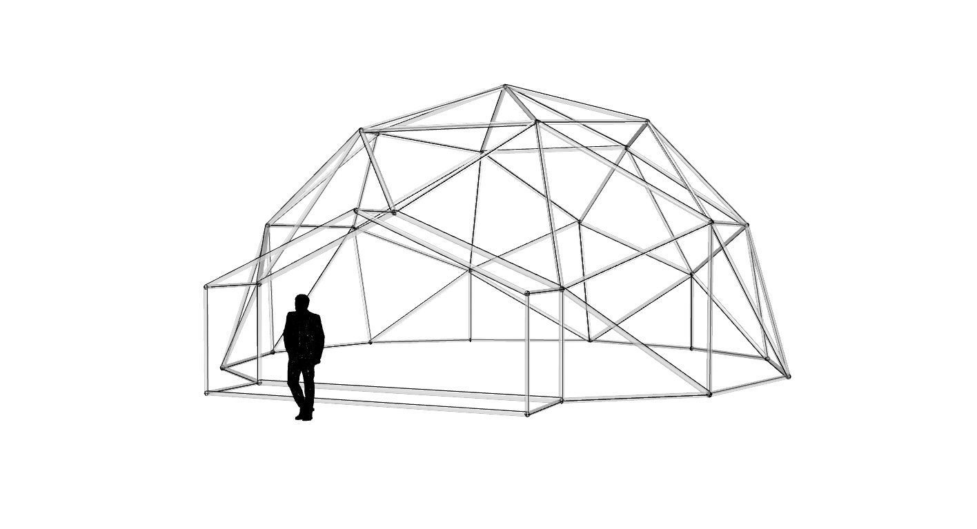 Geodesic Dome with Entry v1 3D model_66
