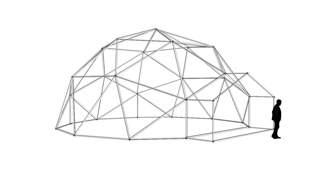 Geodesic Dome with Entry v1 3D model_92