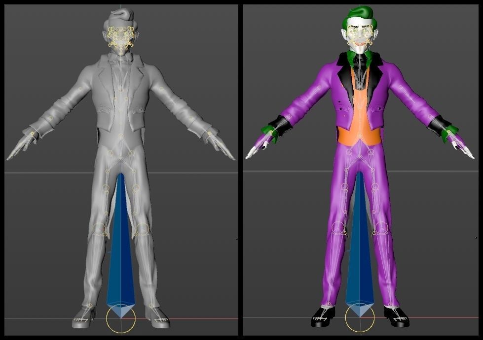 The Joker - Cartoon Style 3D model_7