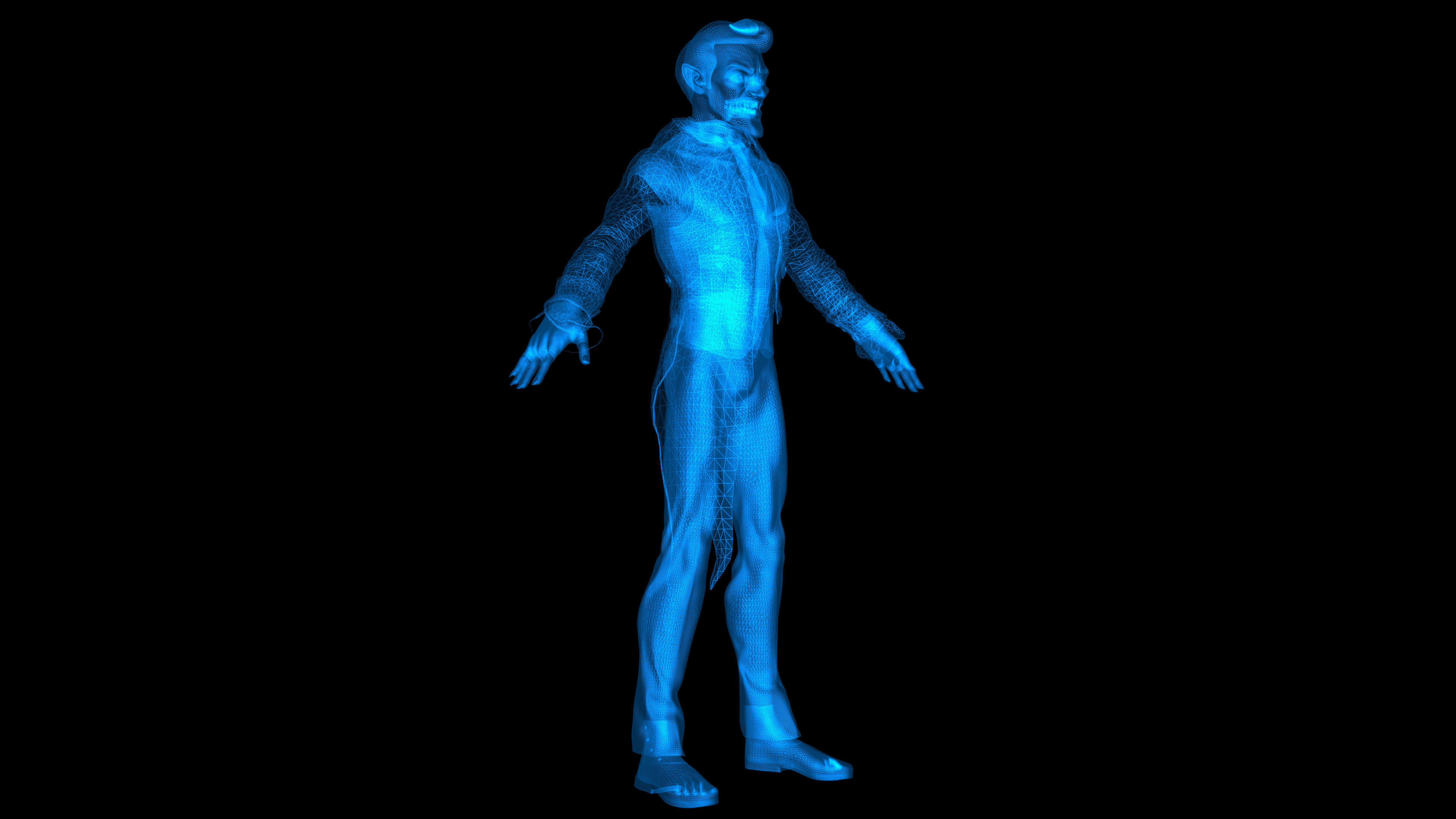 The Joker - Cartoon Style 3D model_1