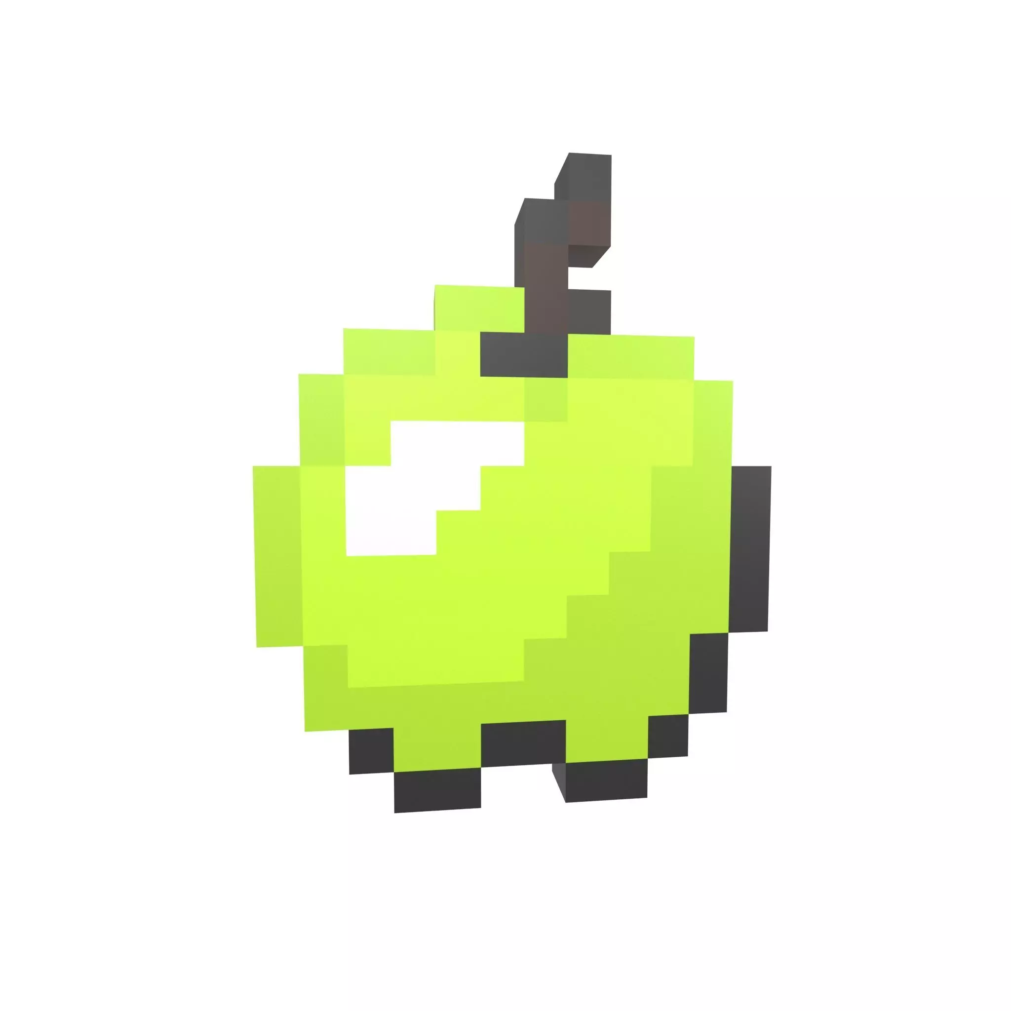 Pixel Apple v1 013 Low-poly 3D model_0