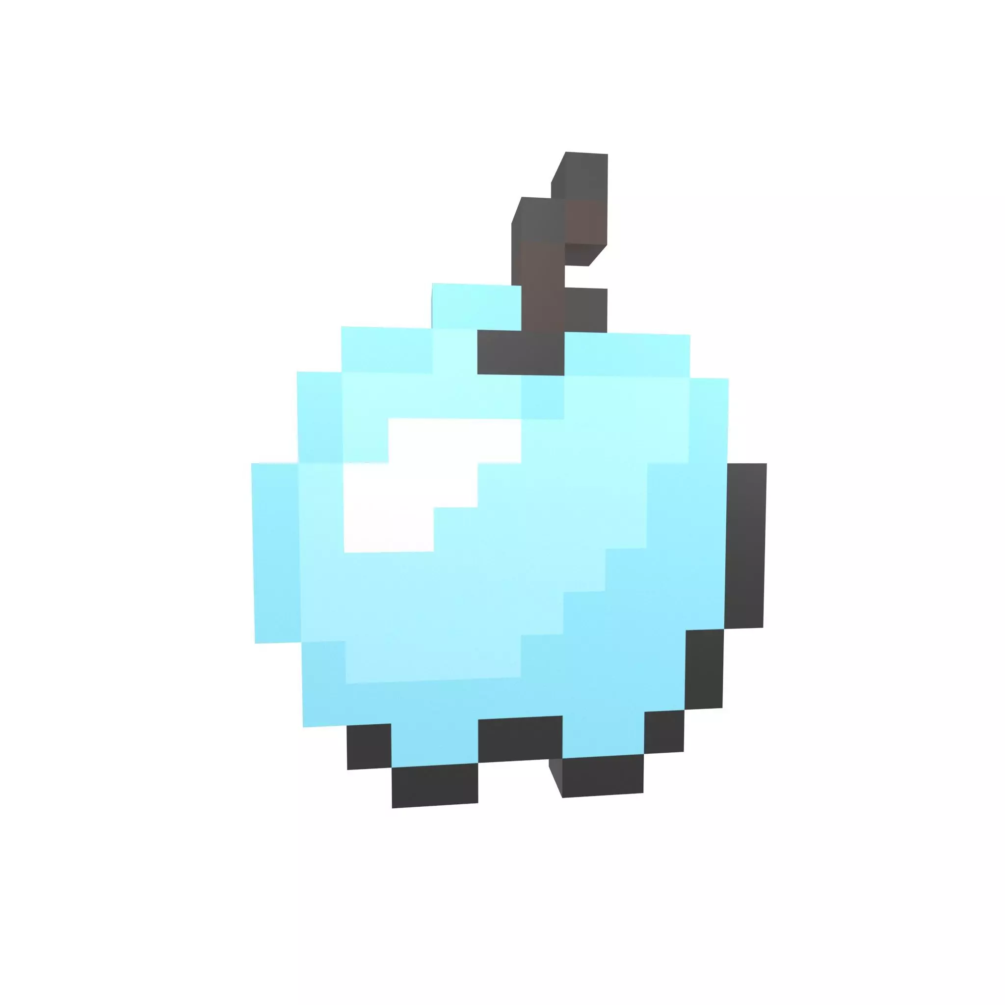 Pixel Apple v1 014 Low-poly 3D model_0
