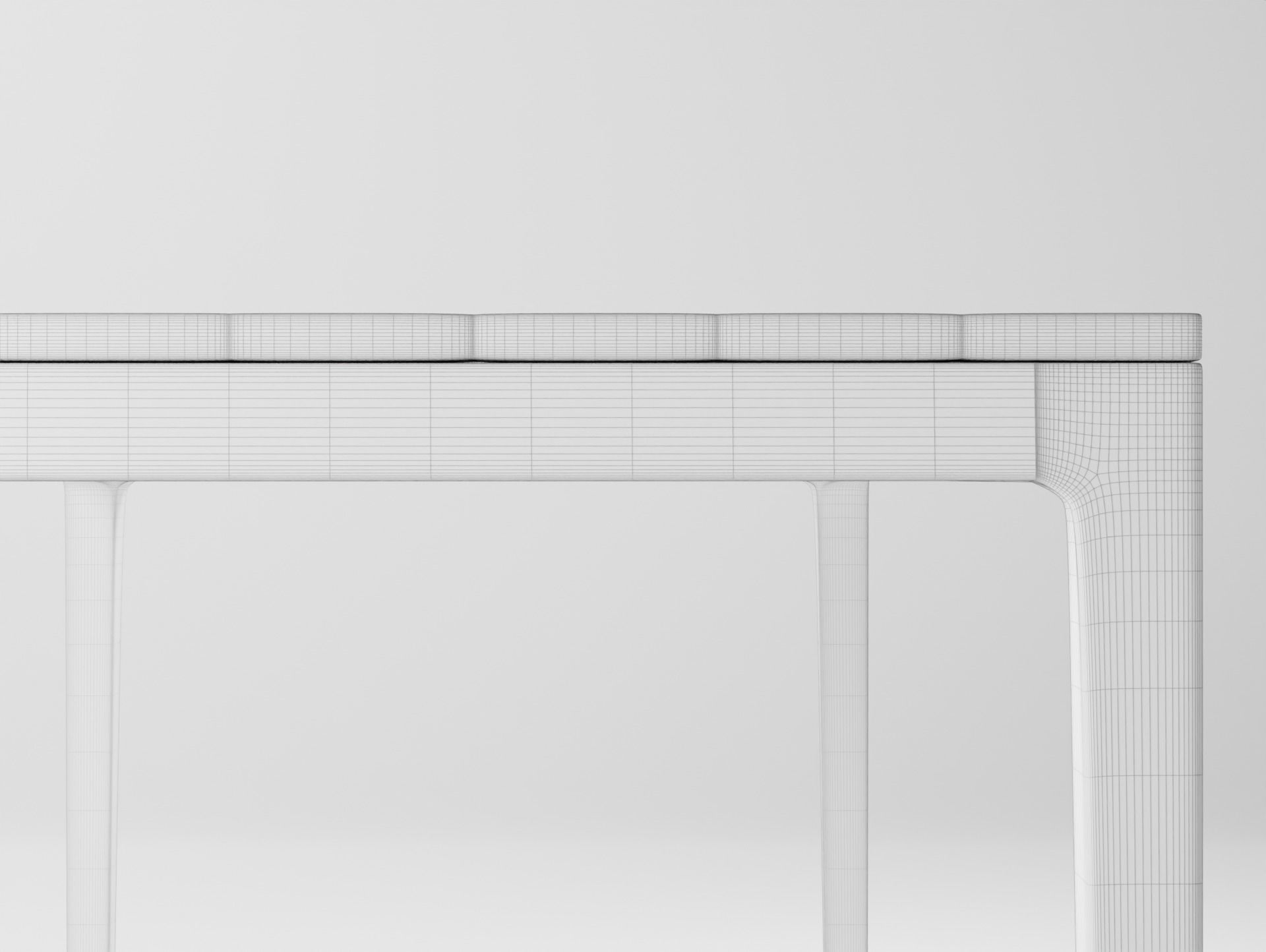 Simple Dining Table - kobeomsuk 3D model_2