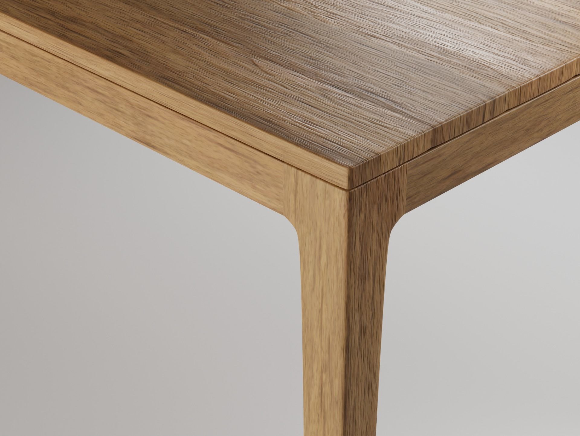 Simple Dining Table - kobeomsuk 3D model_4