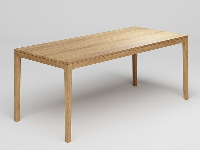 Simple Dining Table - kobeomsuk 3D model