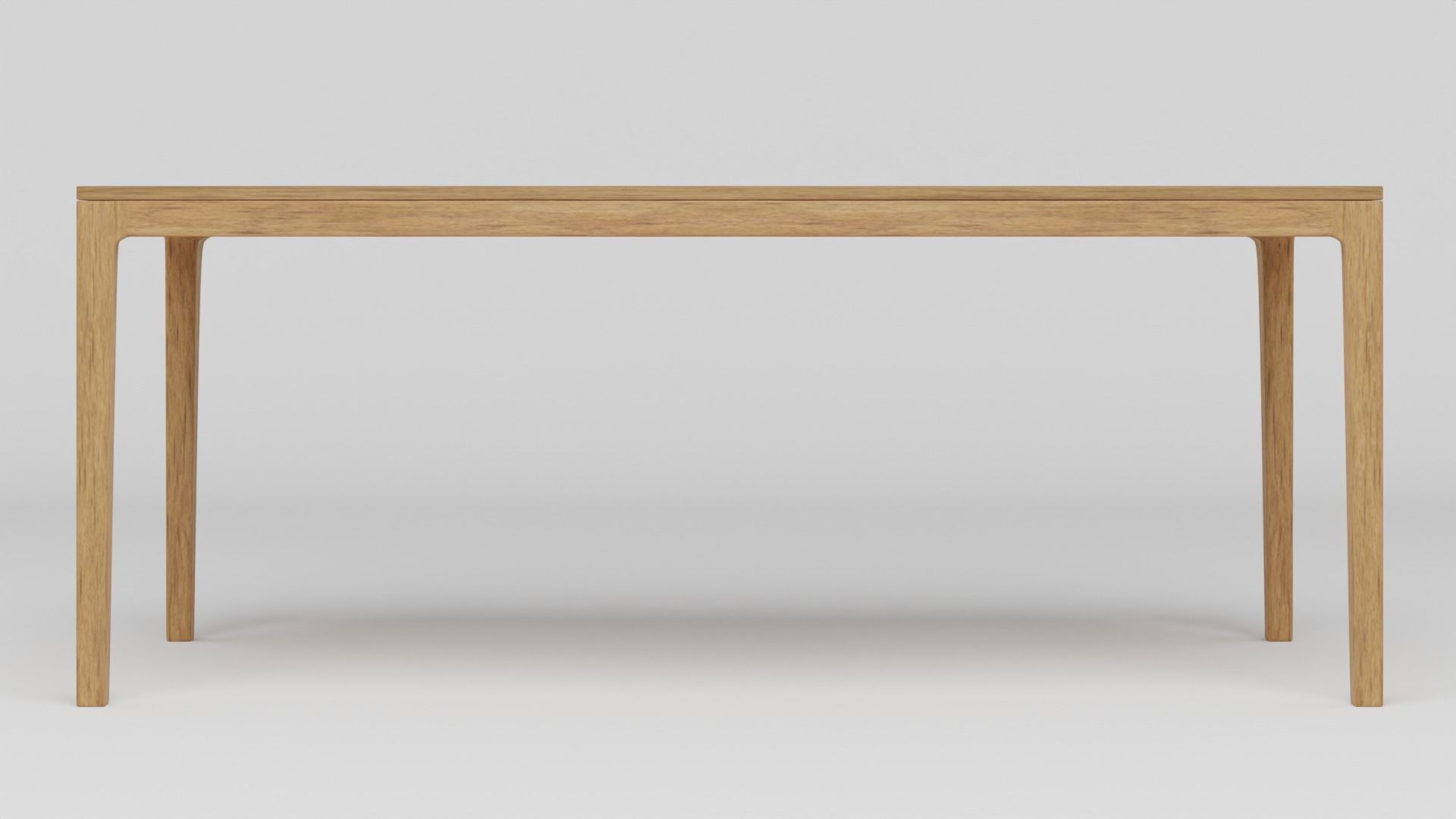 Simple Dining Table - kobeomsuk 3D model_8
