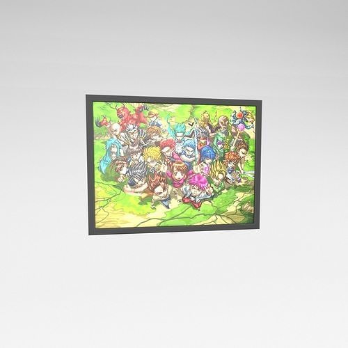 Little Fighter Online Painting v1 001 Free low-poly 3D model