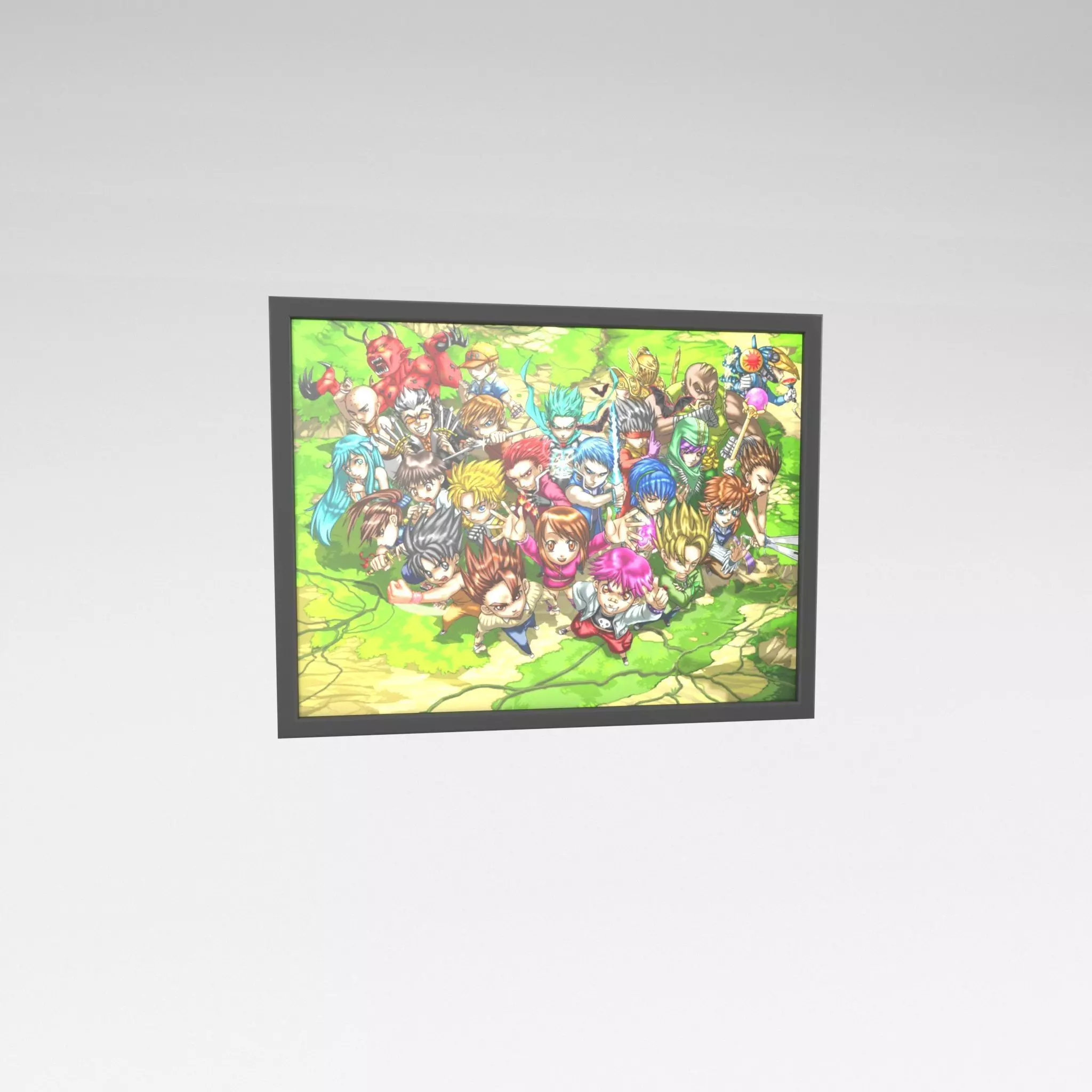 Little Fighter Online Painting v1 001 Free low-poly 3D model