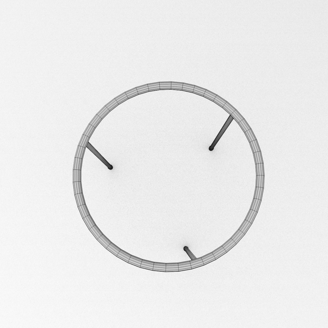 Laboratory Tripod 3D model_3