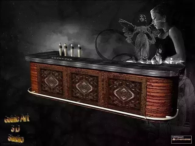 barra de bar Low-poly 3D model