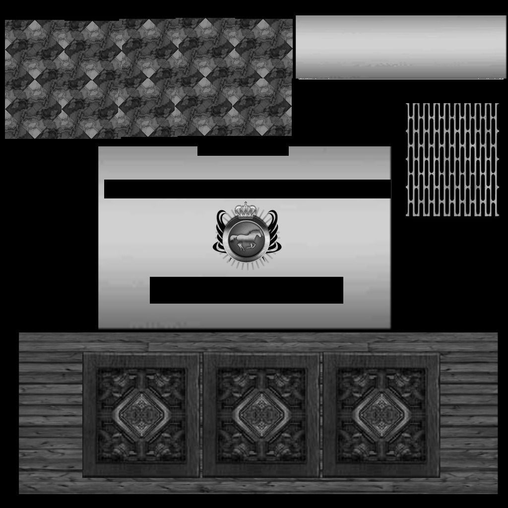 barra de bar Low-poly 3D model_3