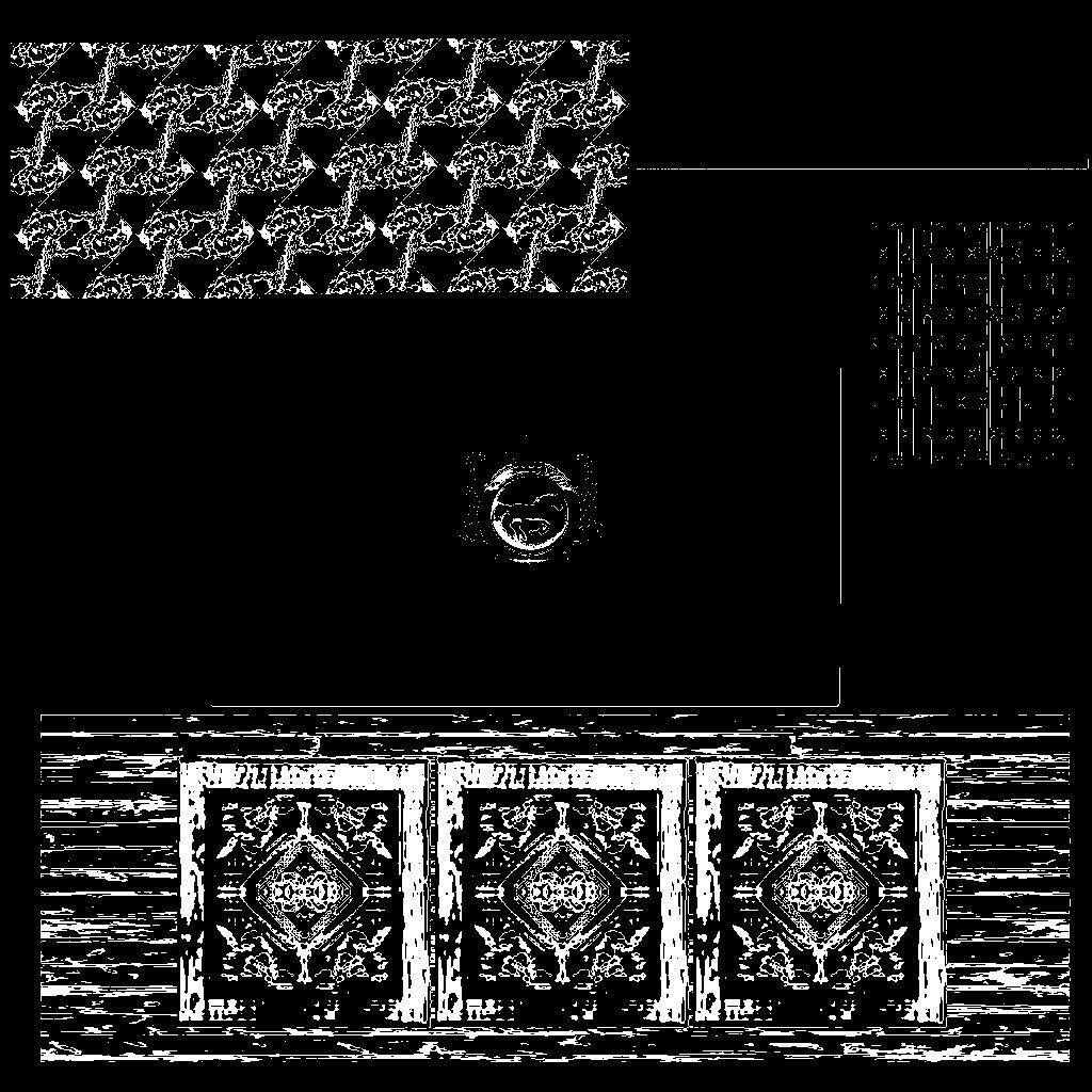 barra de bar Low-poly 3D model_1