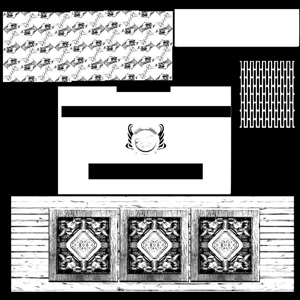 barra de bar Low-poly 3D model_4