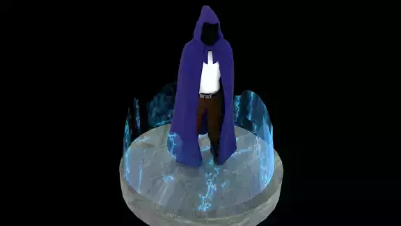 Tech Mage Low-poly 3D model