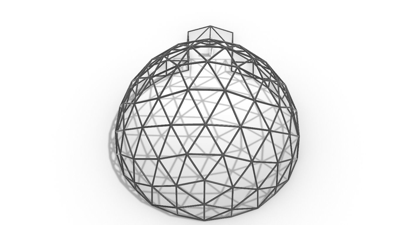 Geodesic Dome with Door Opening V2 3D model_68