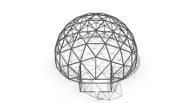 Geodesic Dome with Door Opening V3