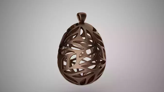 Leafy Egg Necklace