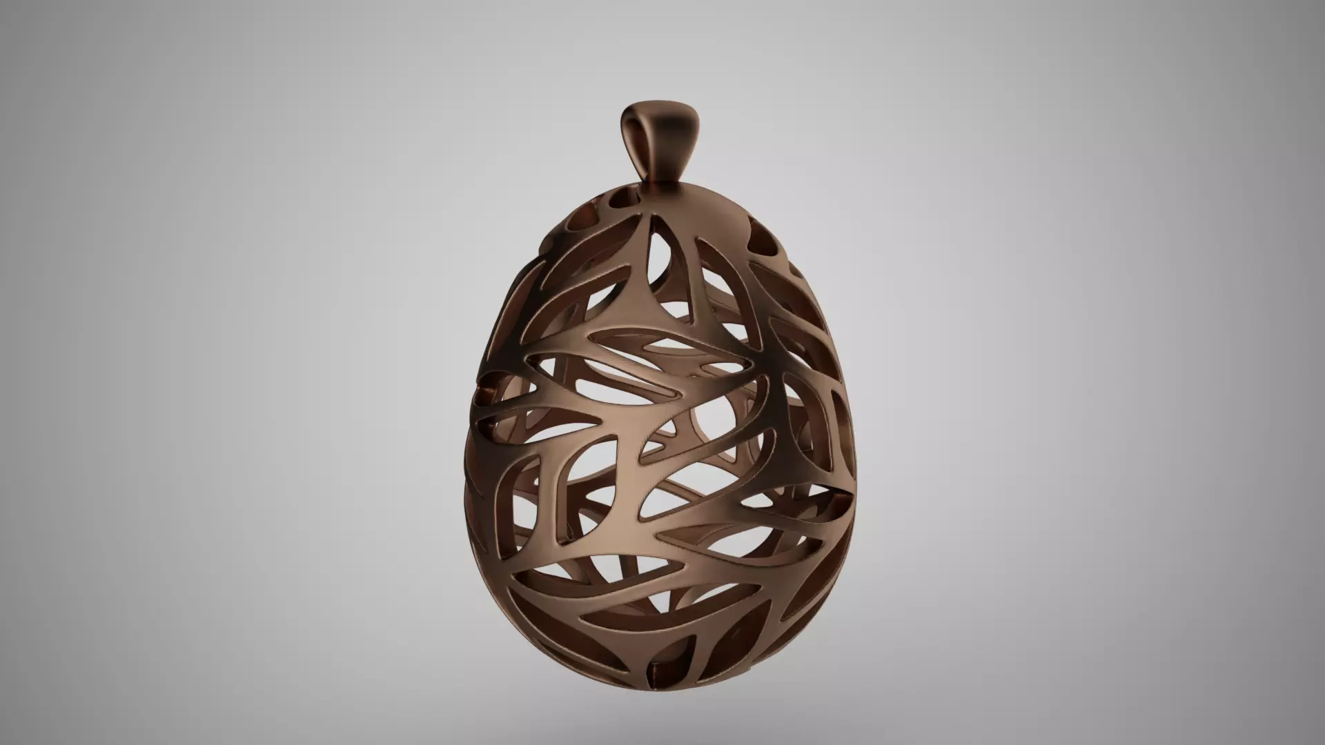 Leafy Egg Necklace 3D print model_0