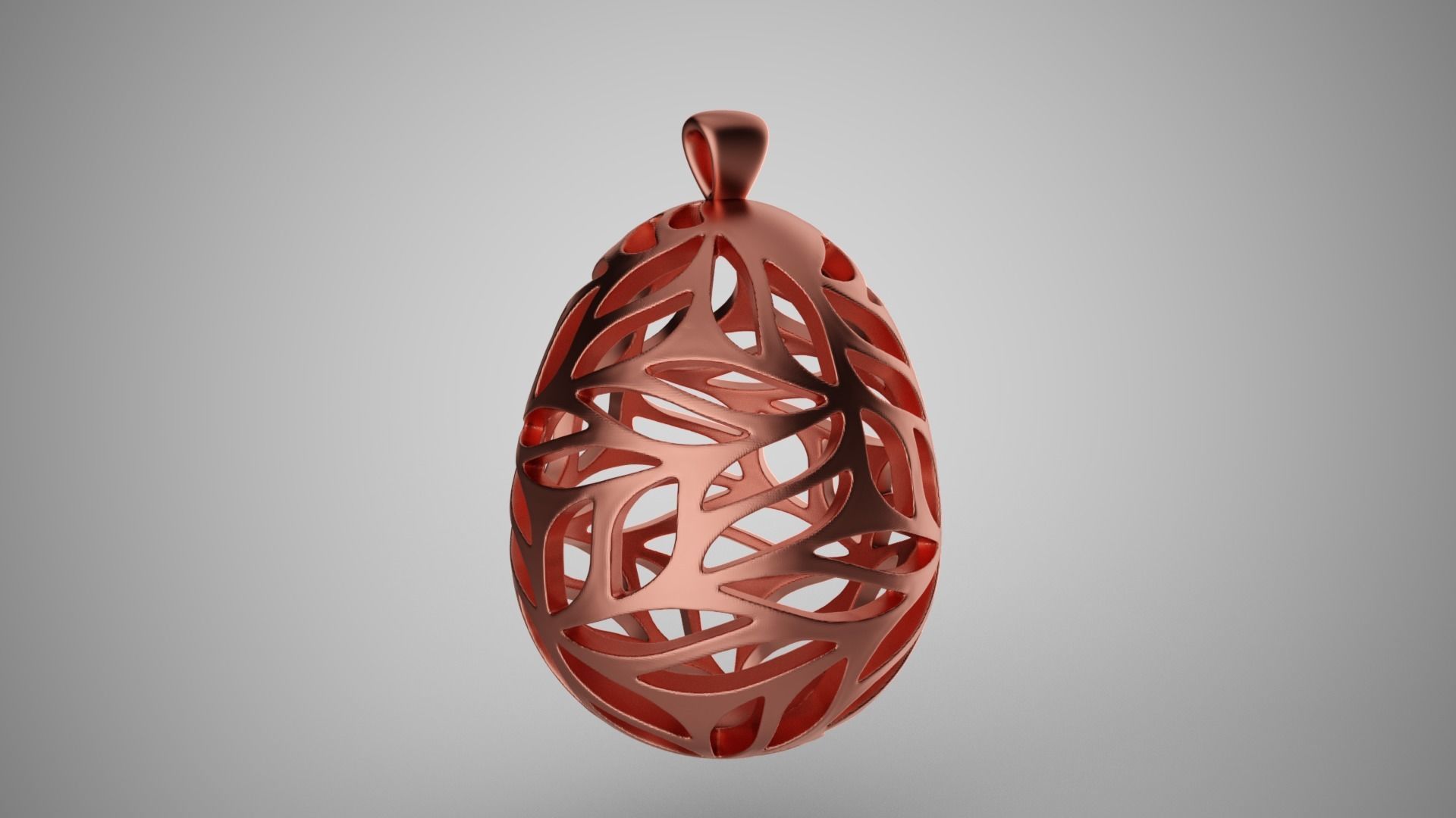 Leafy Egg Necklace 3D print model_6