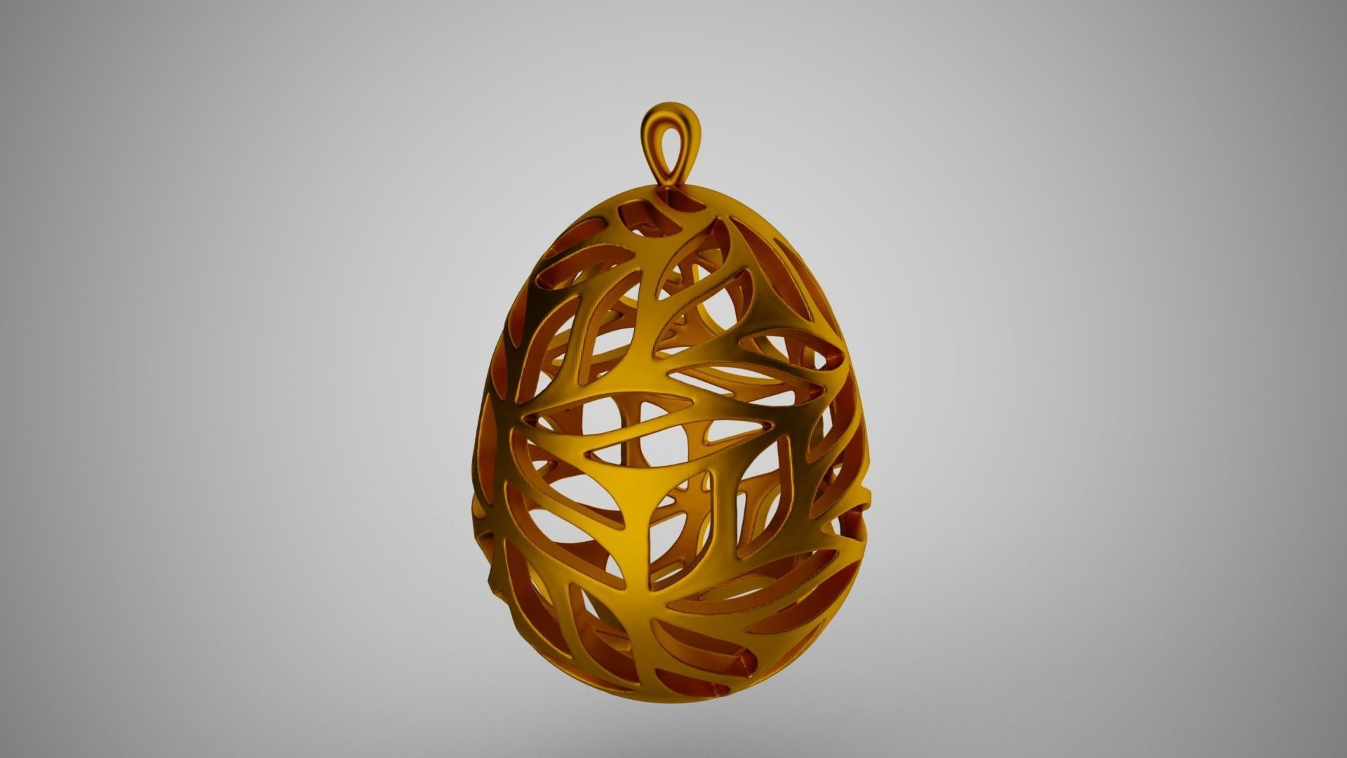 Leafy Egg Necklace 3D print model_3