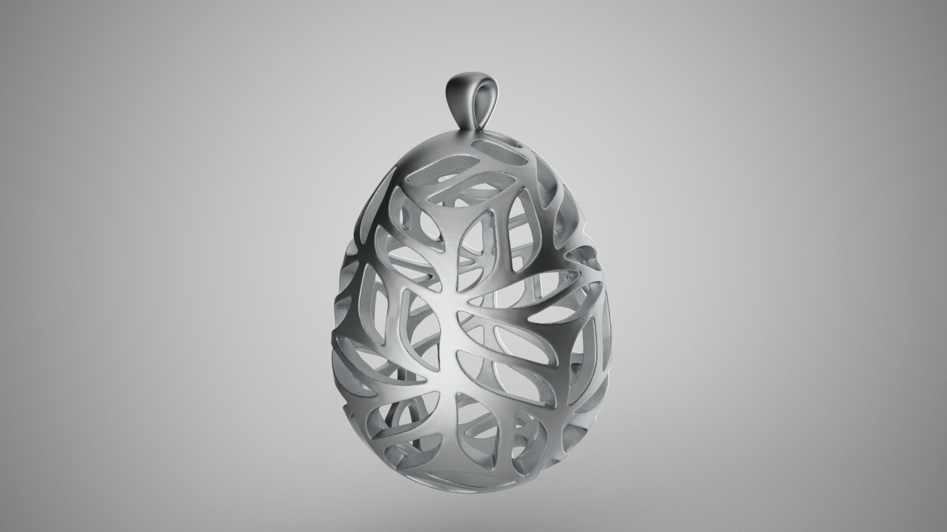 Leafy Egg Necklace 3D print model_4