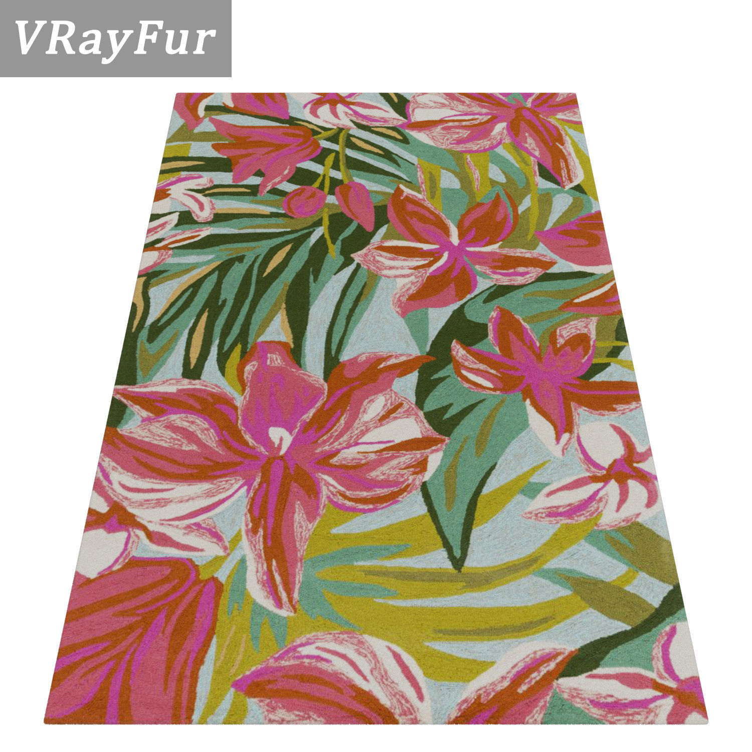 Rug Set 1042 3D model_2