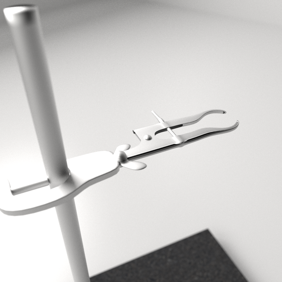 Lab Support Stand 3D Model .fbx .blend .dae