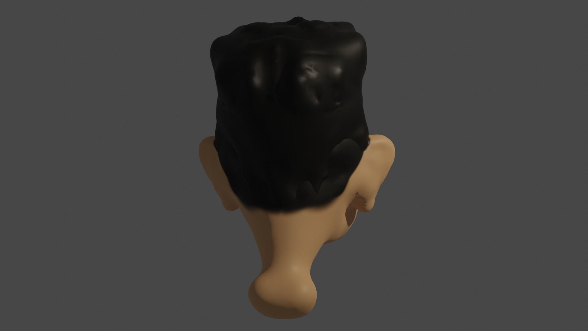 Human Head Low-poly 3D model_2