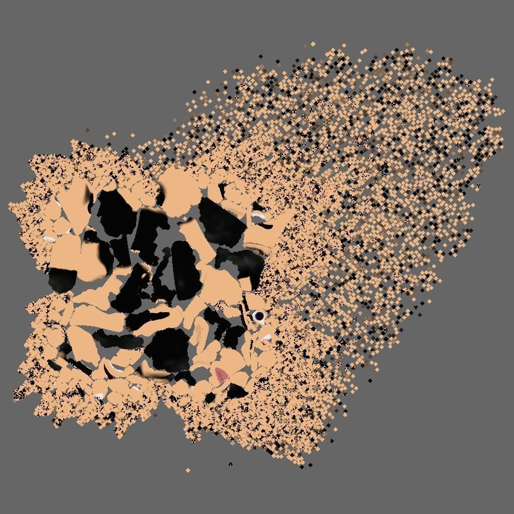 Human Head Low-poly 3D model_6