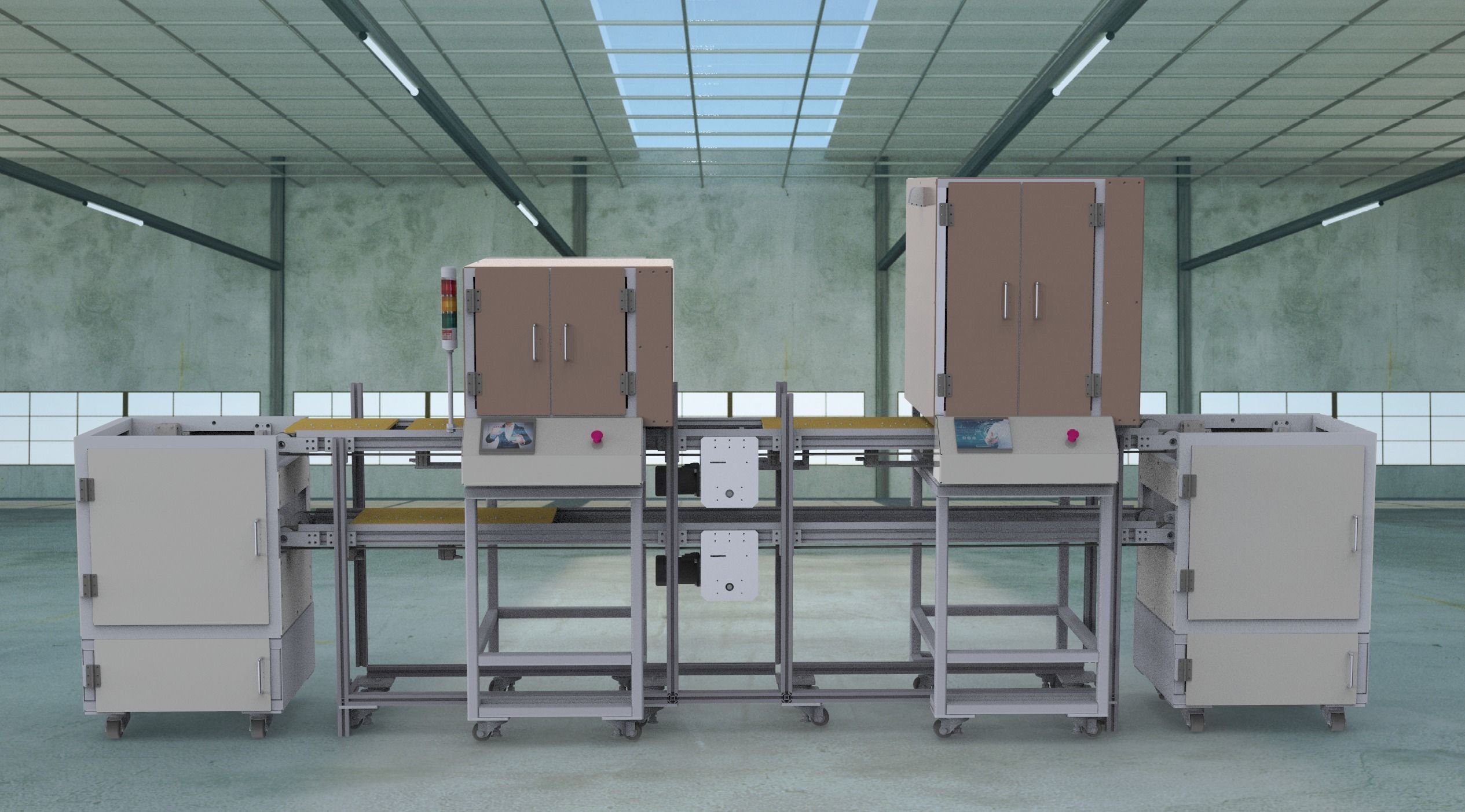 Automatic screw machine production line 3D model_2