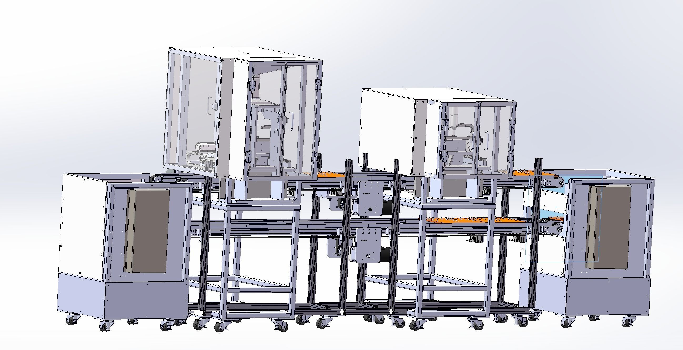 Automatic screw machine production line 3D model_9