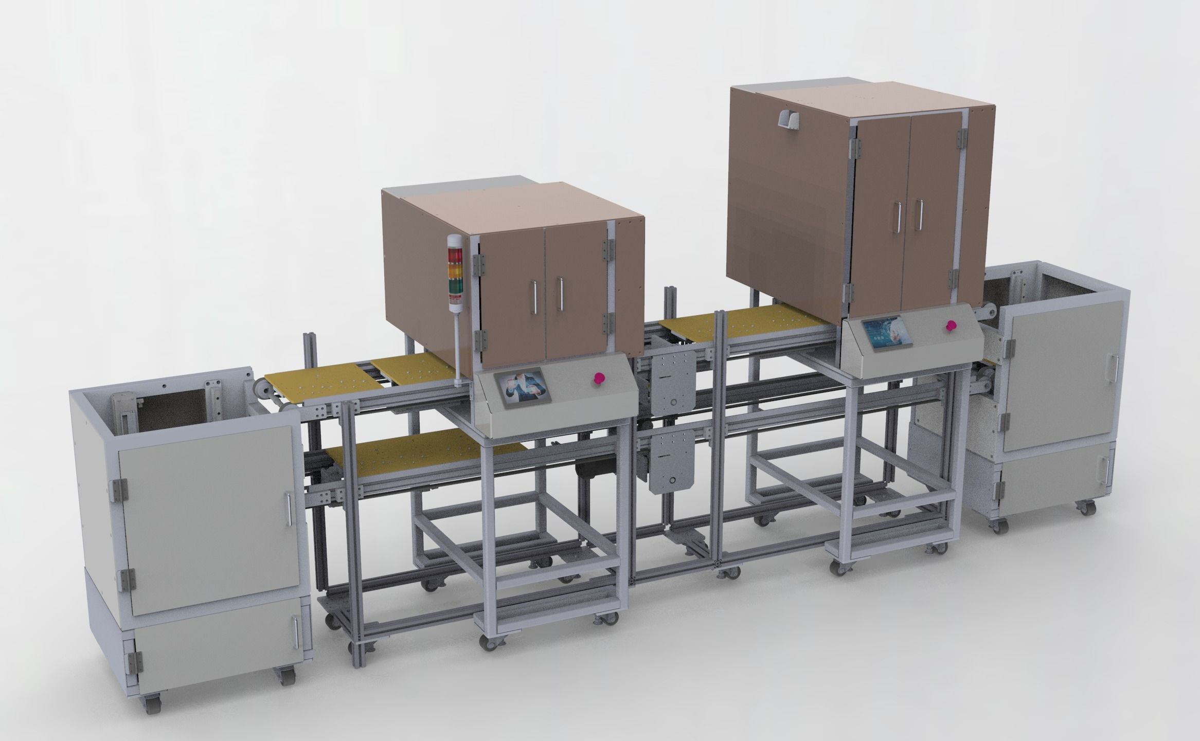 Automatic screw machine production line 3D model_1