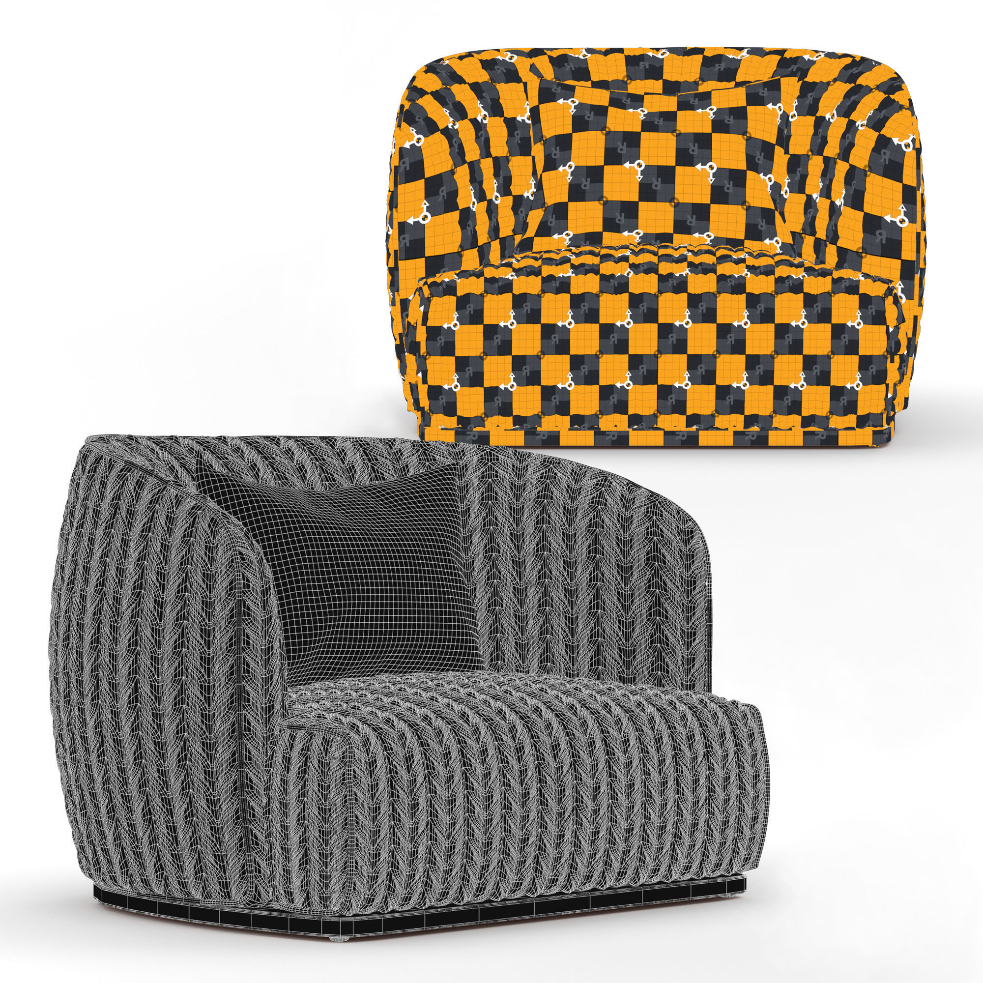 Redondo Armchair 3D model_4