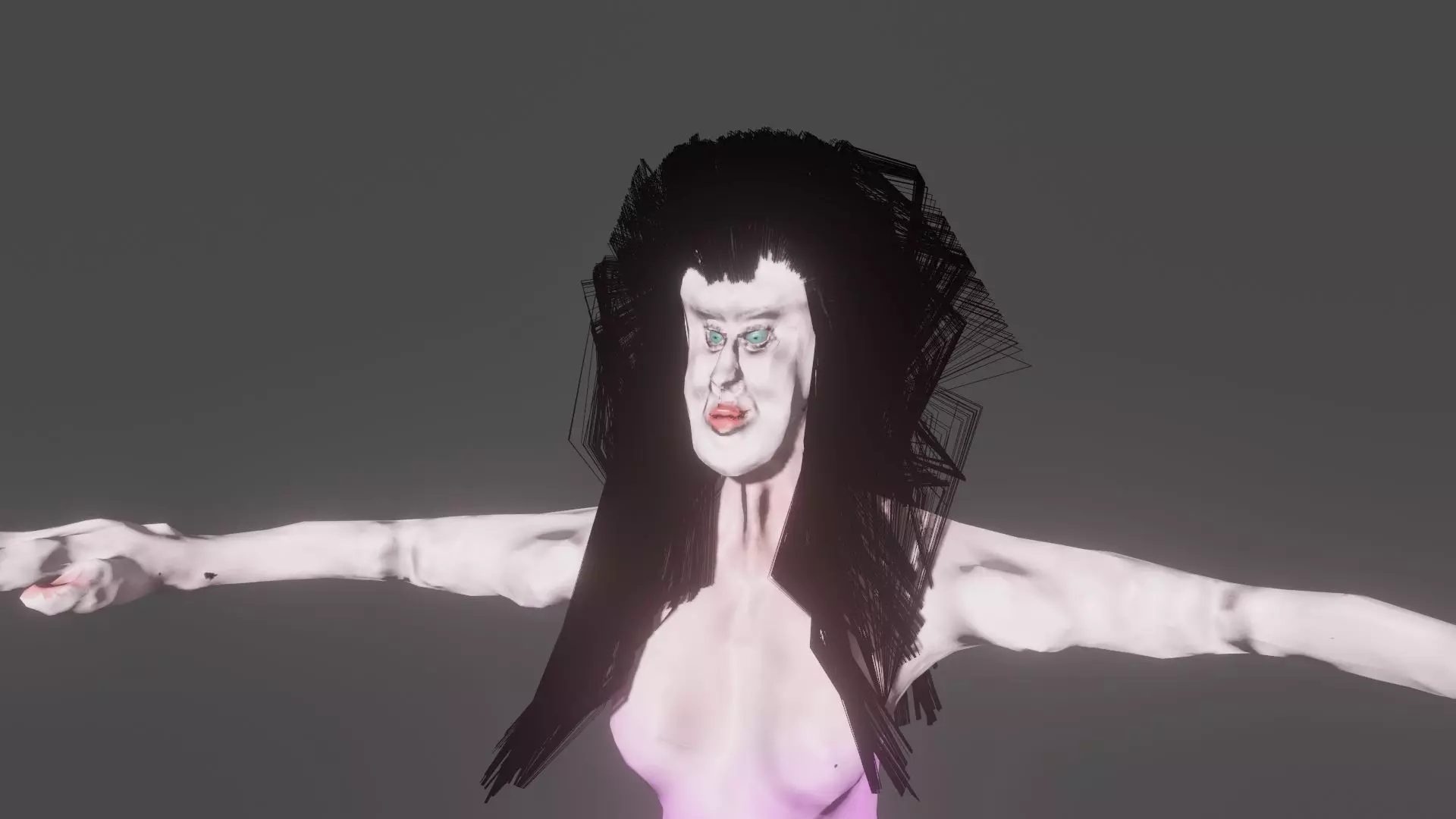 Rozen woman Low-poly 3D model