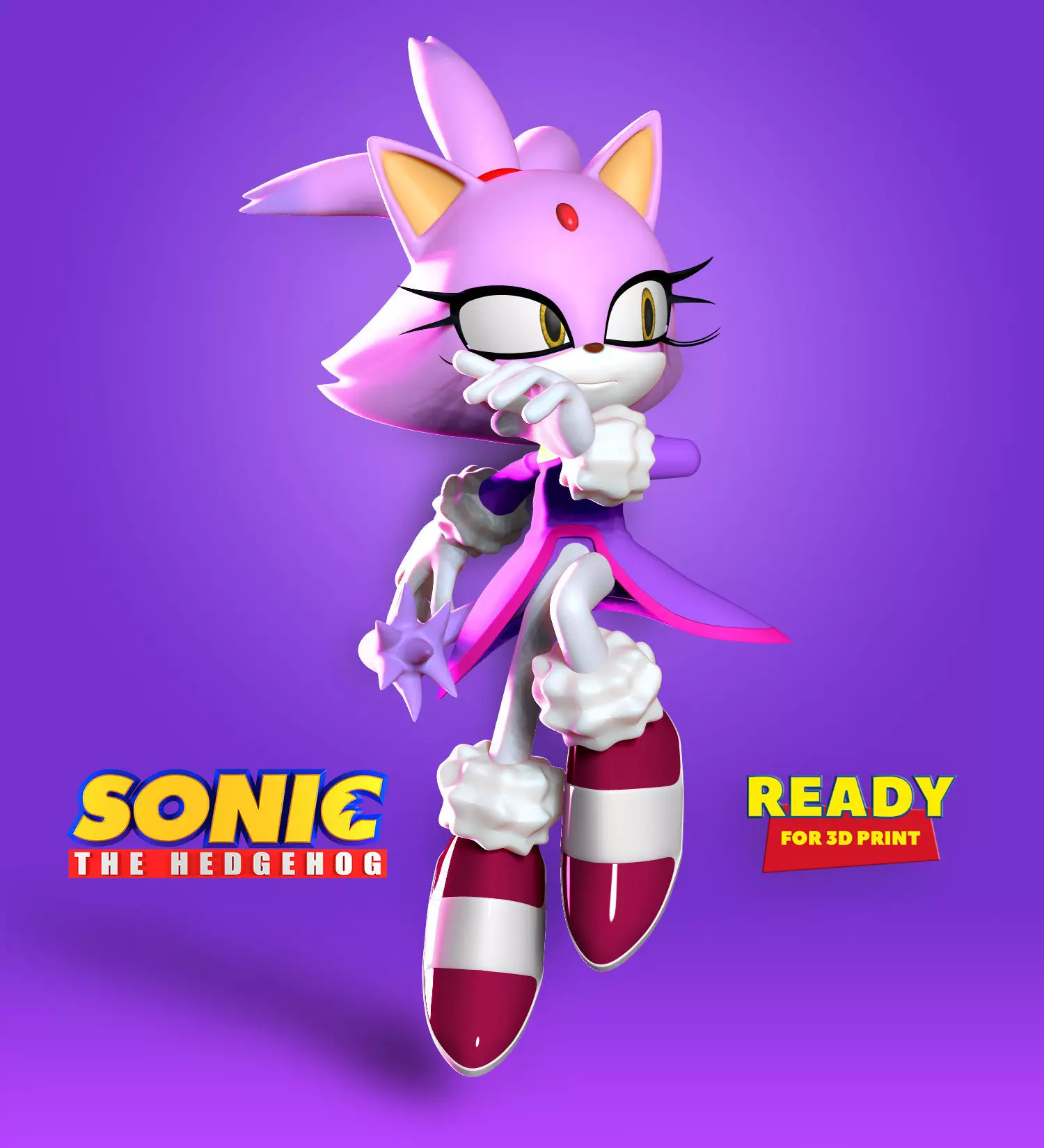 Blaze the Cat - Sonic Fanart 3D print model_0