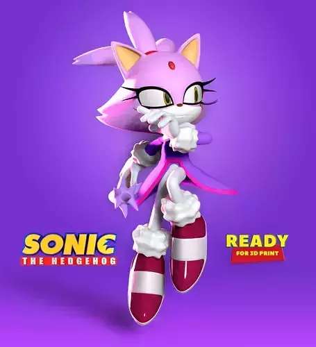 Blaze the Cat - Sonic Fanart 3D print model