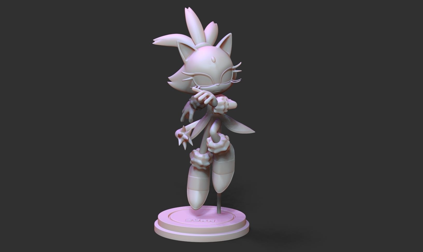 Blaze the Cat - Sonic Fanart 3D print model_15
