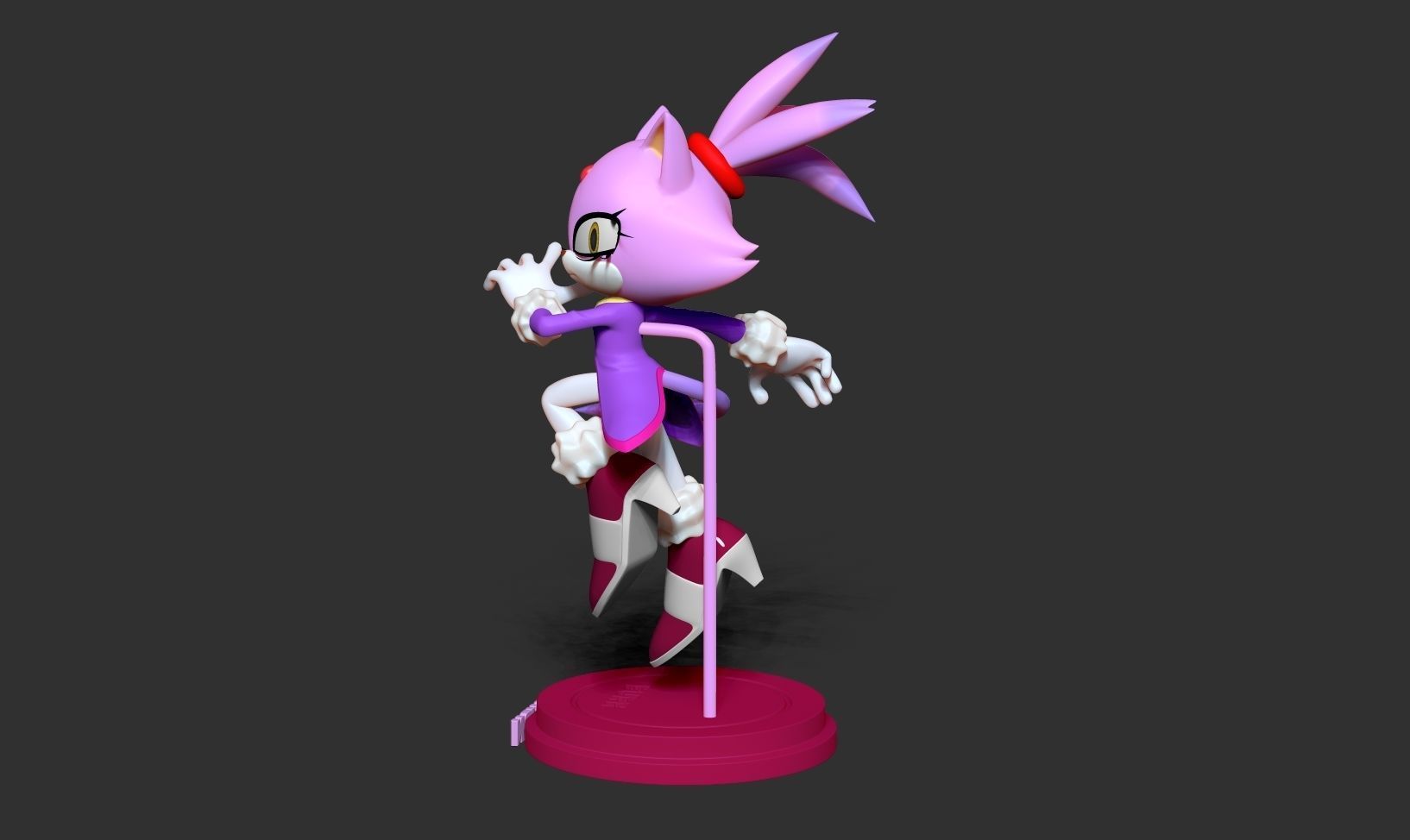 Blaze the Cat - Sonic Fanart 3D print model_14
