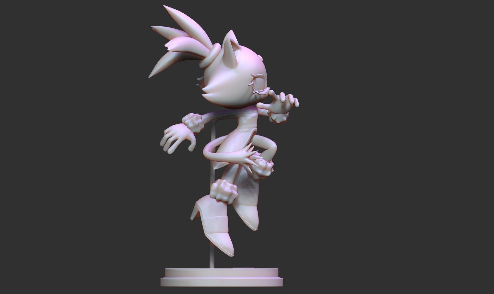 Blaze the Cat - Sonic Fanart 3D print model_13