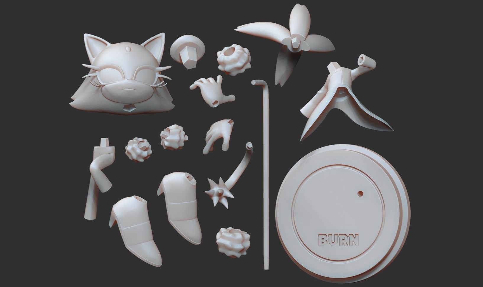 Blaze the Cat - Sonic Fanart 3D print model_2