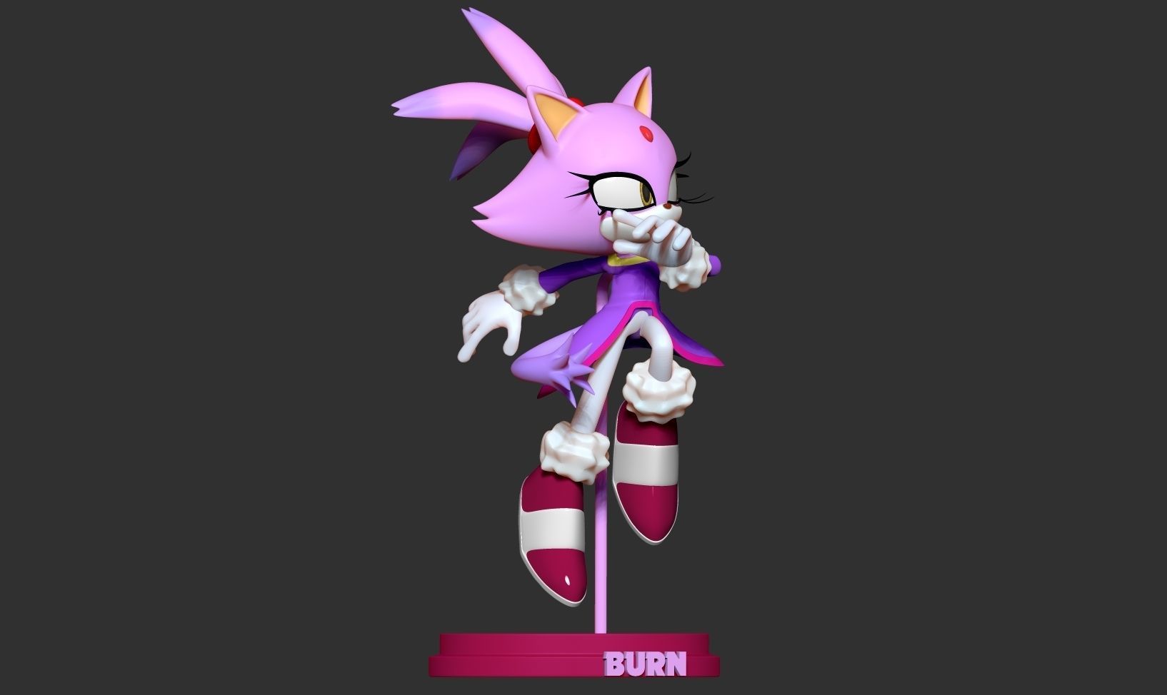 Blaze the Cat - Sonic Fanart 3D print model_12