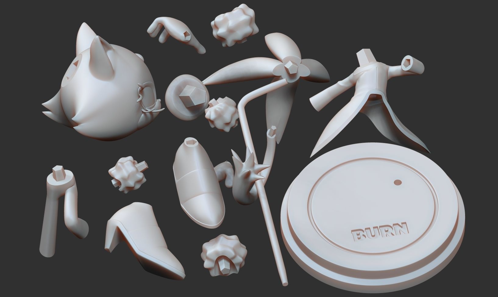 Blaze the Cat - Sonic Fanart 3D print model_4