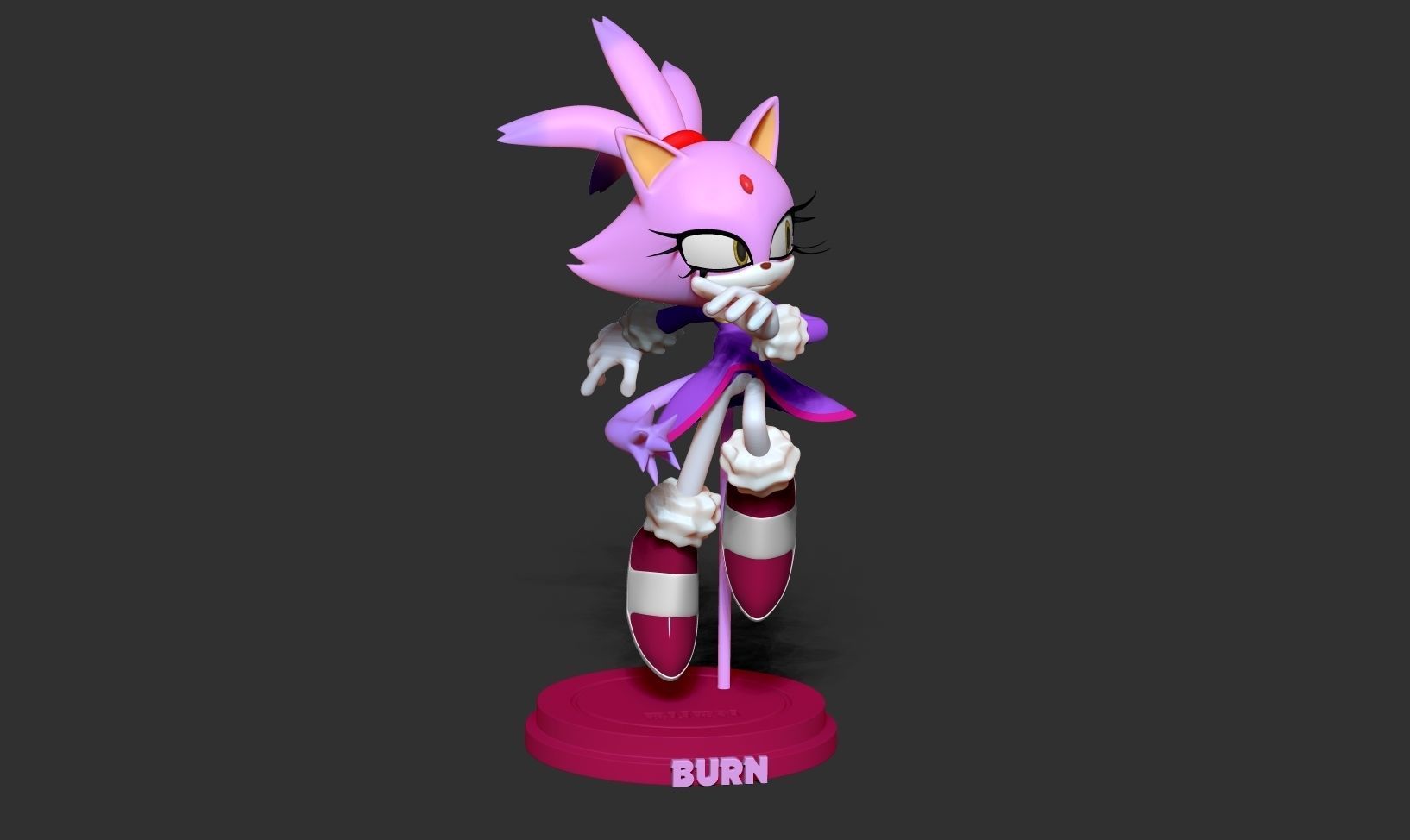 Blaze the Cat - Sonic Fanart 3D print model_5