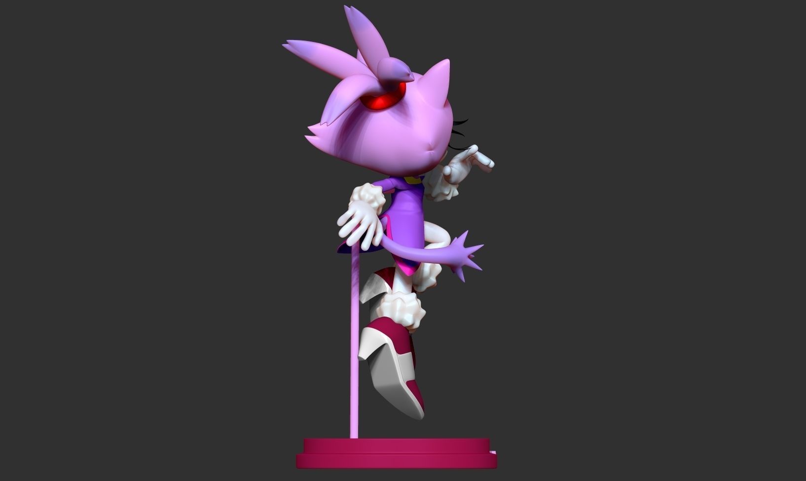 Blaze the Cat - Sonic Fanart 3D print model_6