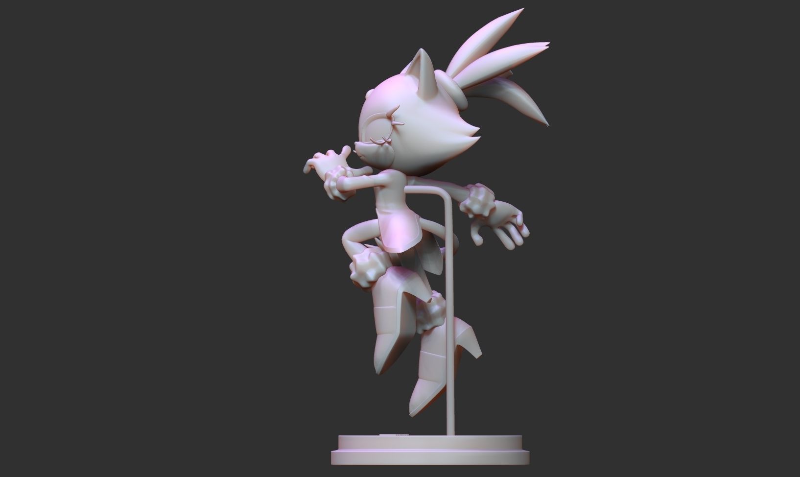 Blaze the Cat - Sonic Fanart 3D print model_11